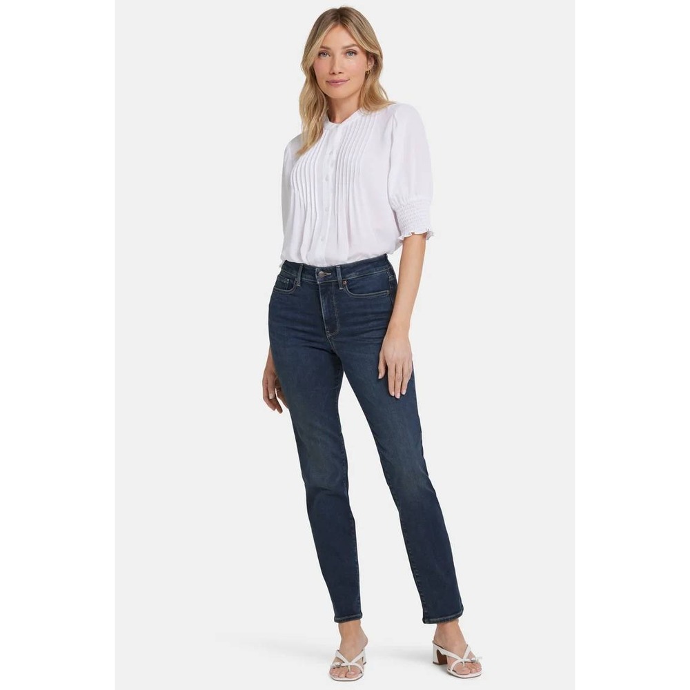 NYDJ Sheri Slim Straight High Rise Jeans In Stunning Size 4 New With Tags